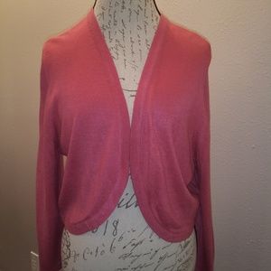 Simply Noelle Cropped Hot Pink Cardigan L/XL